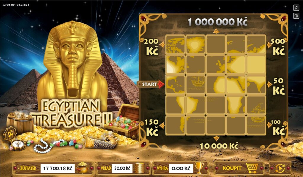 stírací online los Egyptian Treasure II