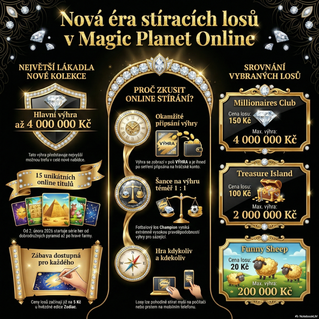 Nová éra stíracích losů v Magic Planet Online - Proč zkusit online stírání