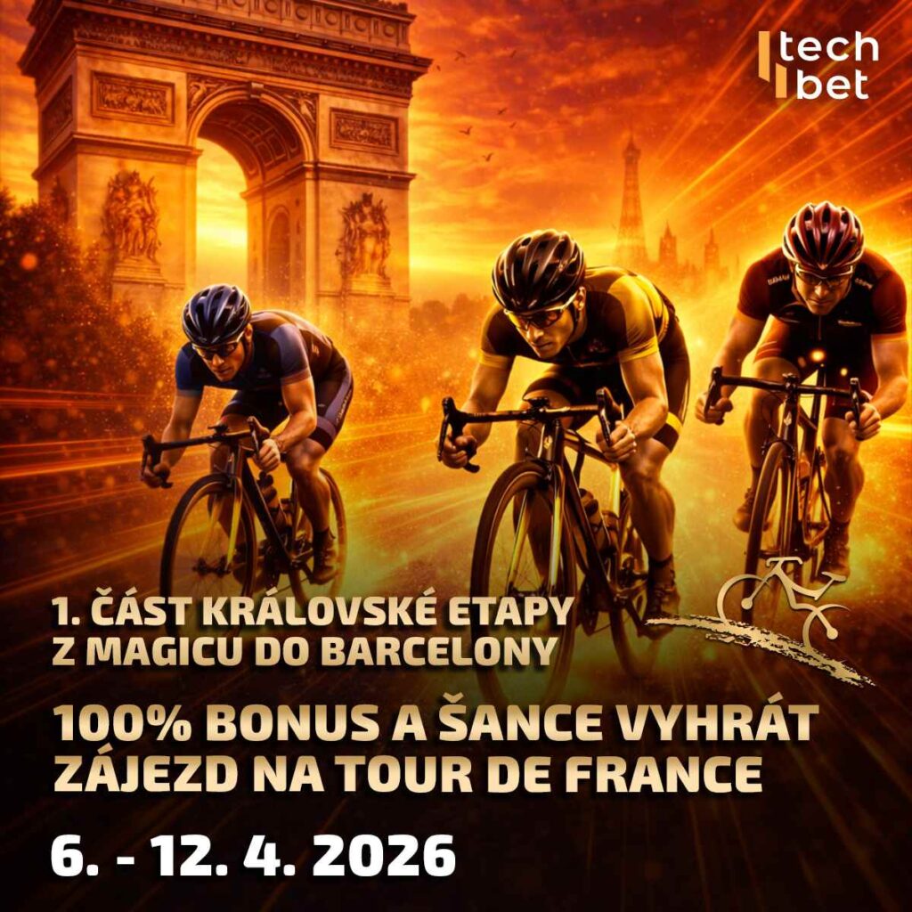 1. část královské etapy - z Magicu do Barcelony, 100% bonus a šance na výhru zájezdu na Tour de France do Barcelony 6.-12.4.2026