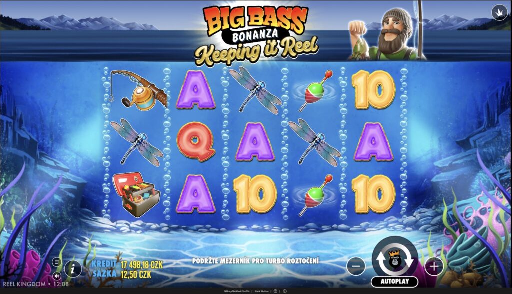 Big Bass Bonanza – Keeping it Reel, online výherní automat, screenshot ze hry