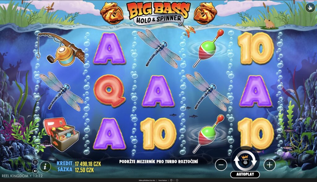 Big Bass – Hold & Spinner, rybářský respin online automat, screenshot