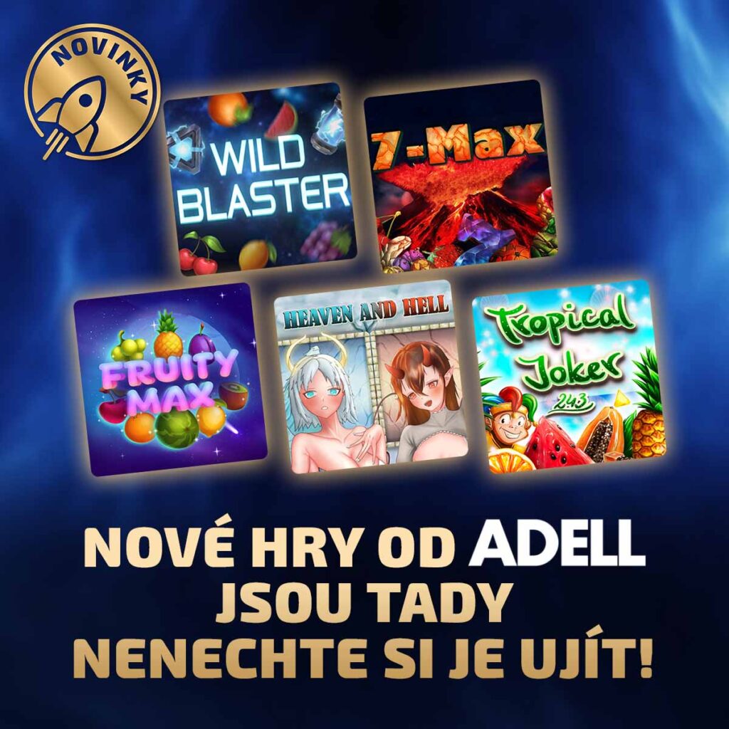 Nové online herní automaty od studia Adell, nenechte si je ujít