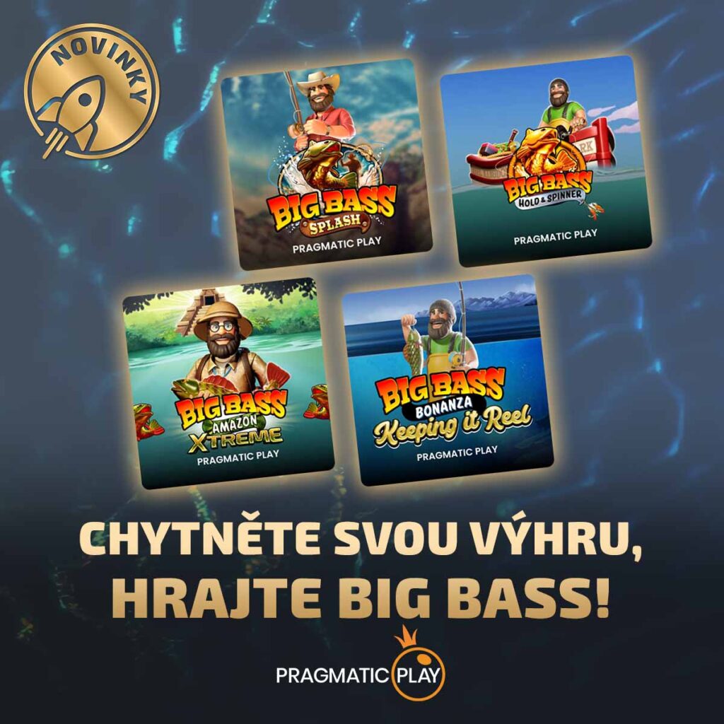 Novinky: Big Bass od Pragmatic Play, chytněte svou výhru, hrajte Big Bass