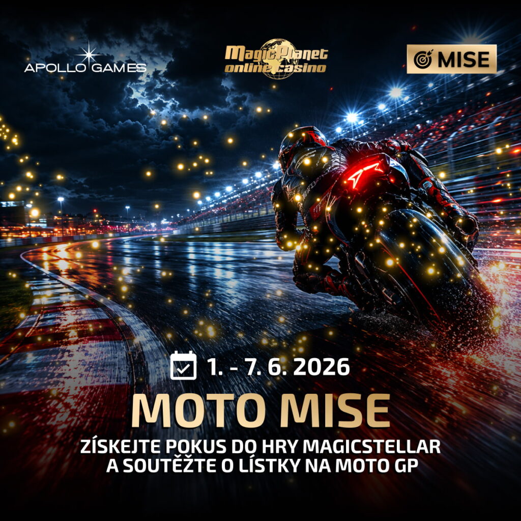 Moto mise od 1.6. do 7.6. 2026, získejte pokus do hry MagicSetellar a soutěžte o lístky na Moto GP v Brně