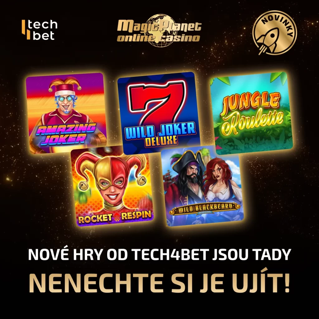 Nové hry od Tech4bet jsou na Magic Planet Online