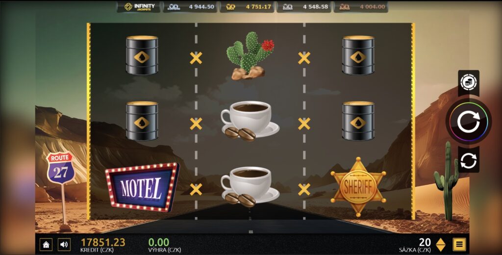 Route 27, 3-válcový automat, screenshot