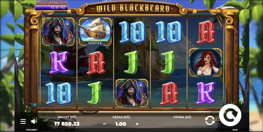 Wild Blackbeard - pirátský výherní automat s Černovousem