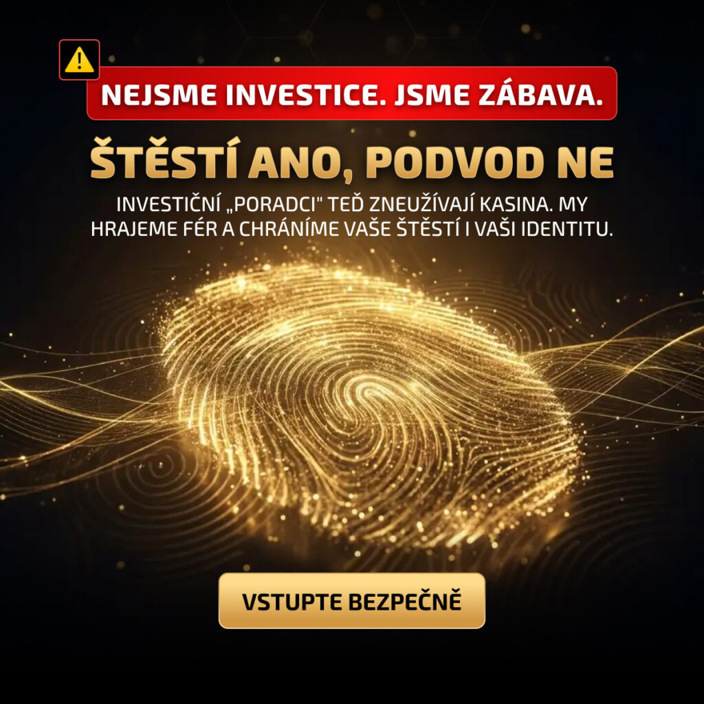 Pozor! Nejsme investice, ale zábava. Investiční poradci zneužívají casina, my hrajeme fér a chráníme vaši identitu.
Štěstí ANO, podvod NE. Vstupte bezpečně.
