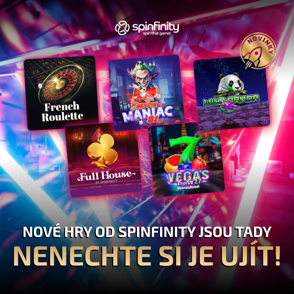 Nové hry od studia Spinfinity jsou tady.